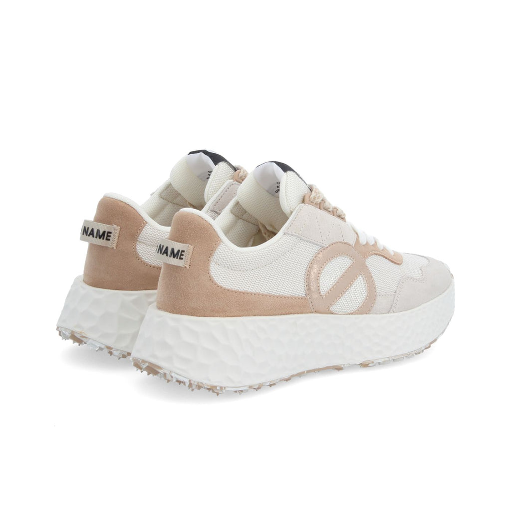 NO NAME SNEAKERS CARTER JOGGER BIANCO SPORCO/ROSA CHIARO