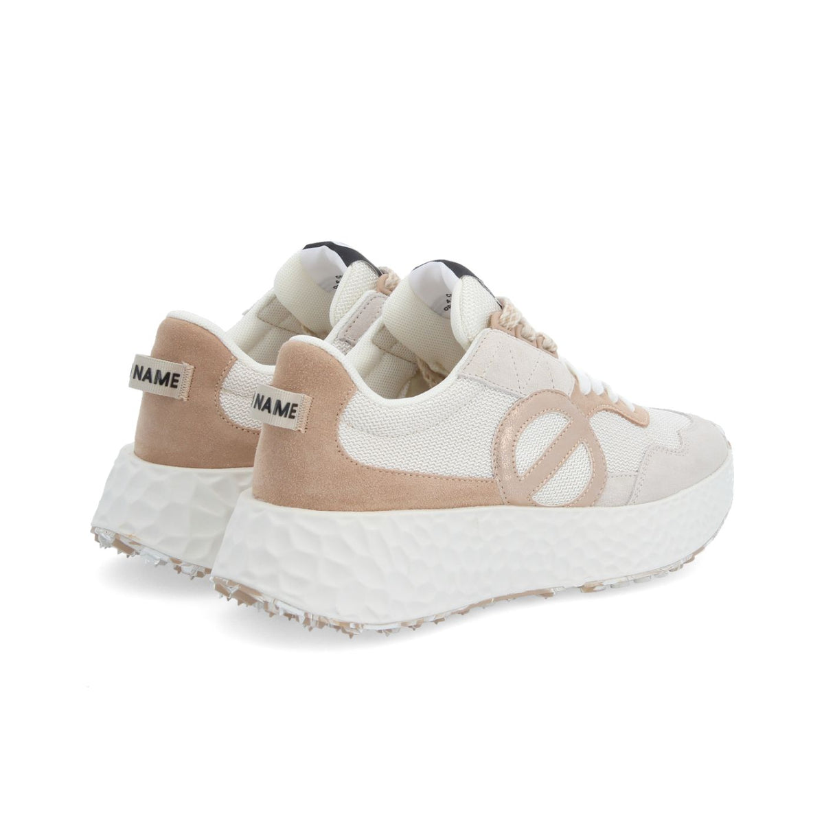 NO NAME SNEAKERS CARTER JOGGER BIANCO SPORCO/ROSA CHIARO