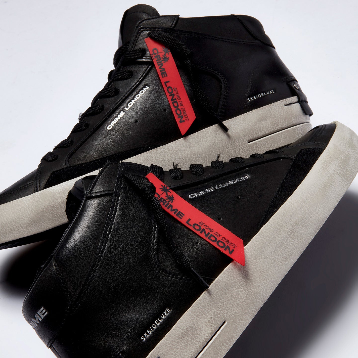 Sneakers Uomo - MID SK8 NERO - Crime London