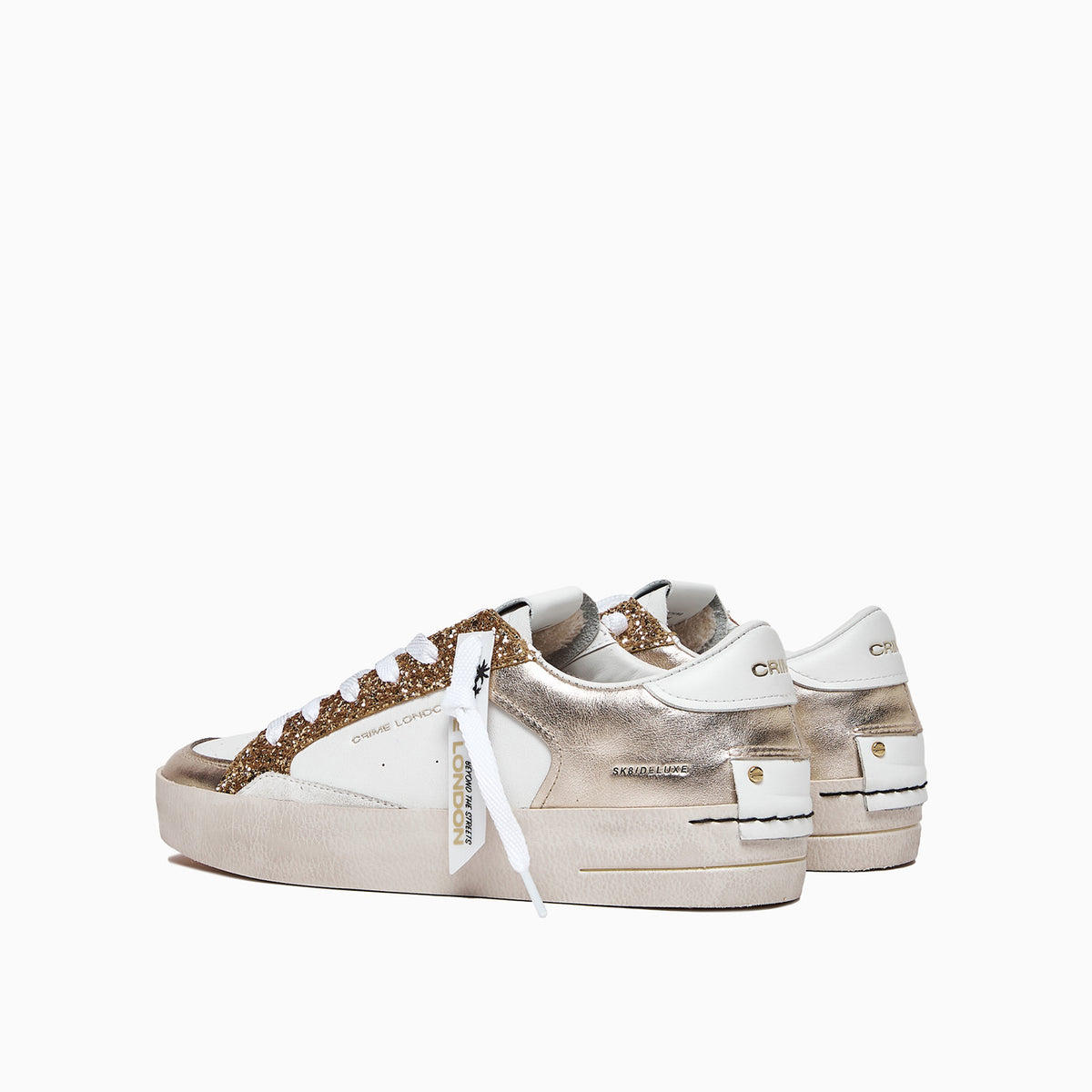 Crime london SK8 deluxe donna sneakers oro