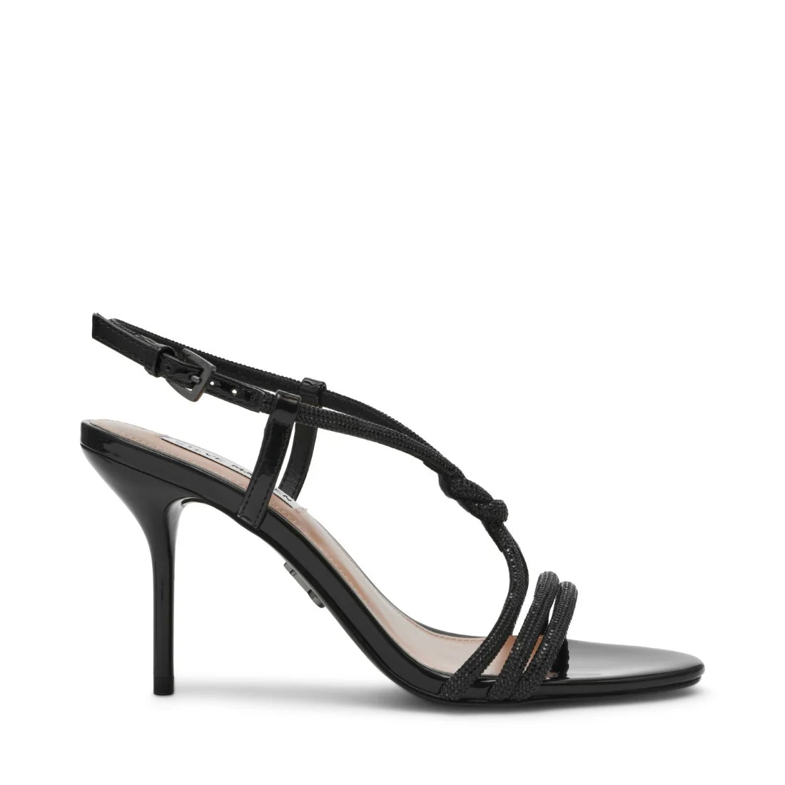 STEVE MADDEN REGALE SANDALO GIOIELLO NERO
