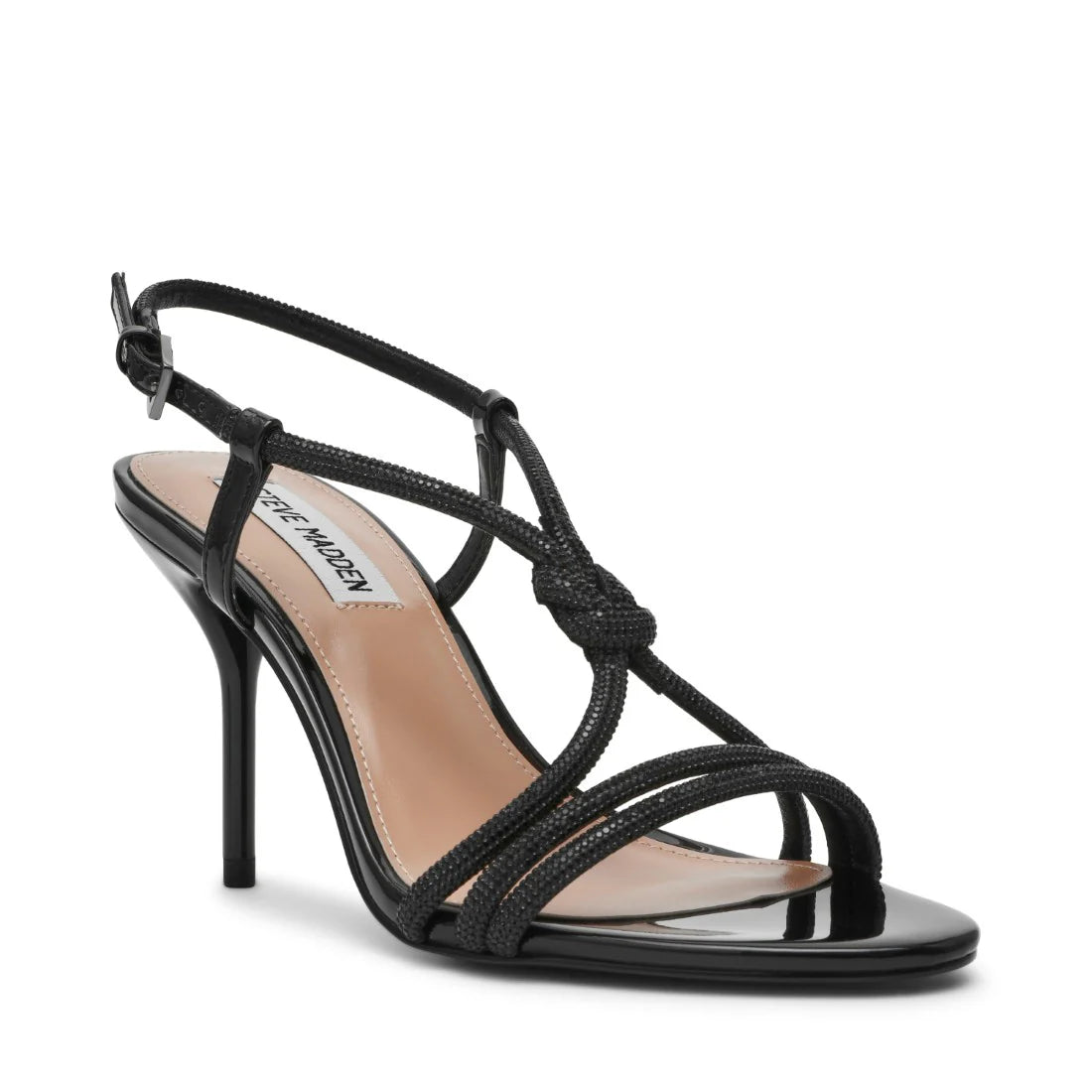 STEVE MADDEN REGALE SANDALO GIOIELLO NERO