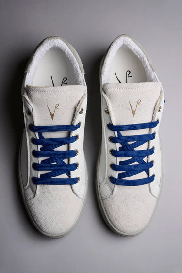 Sneakers Donna - OLYMPIC BIANCA I GRIGIO I LACCI BLU - V2