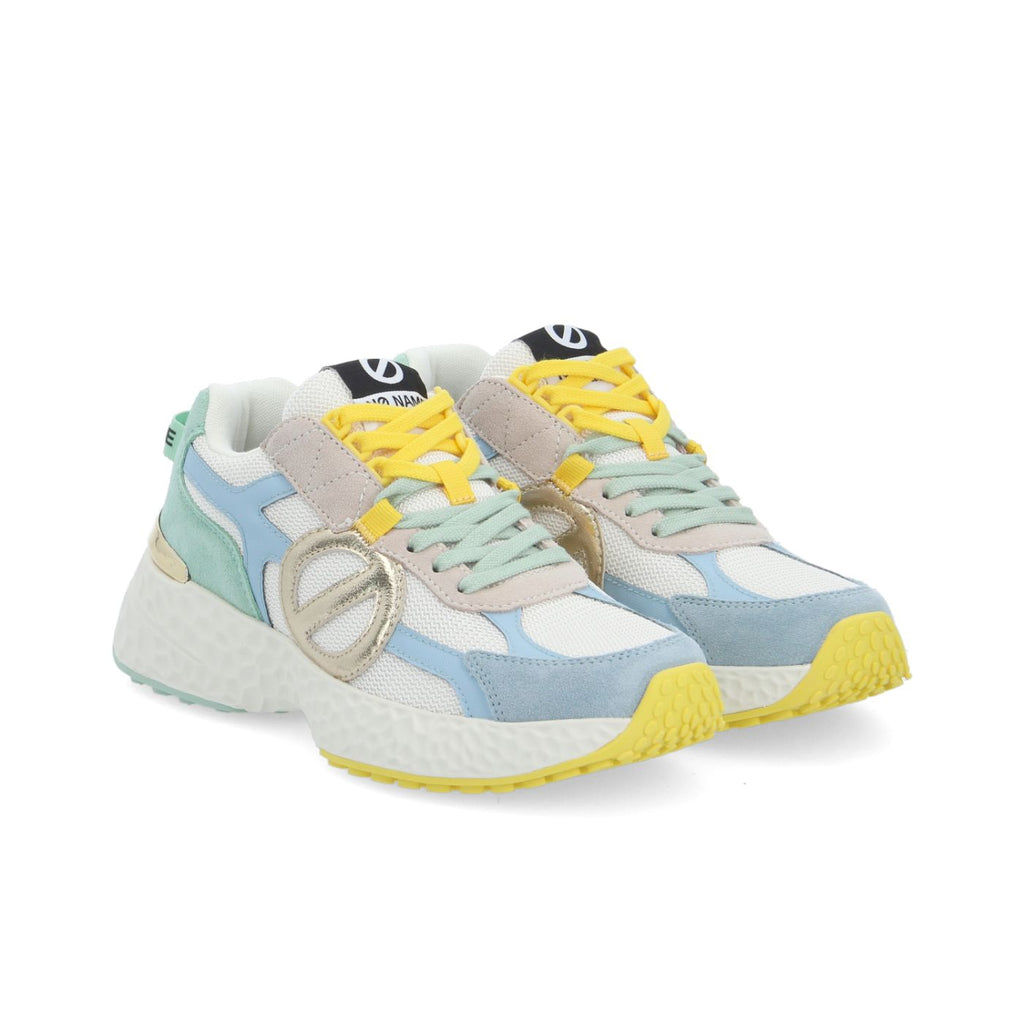 NO NAME SNEAKERS CARTER 2.0 RUNNER BIANCO/BLU SICILIANO/VERDE