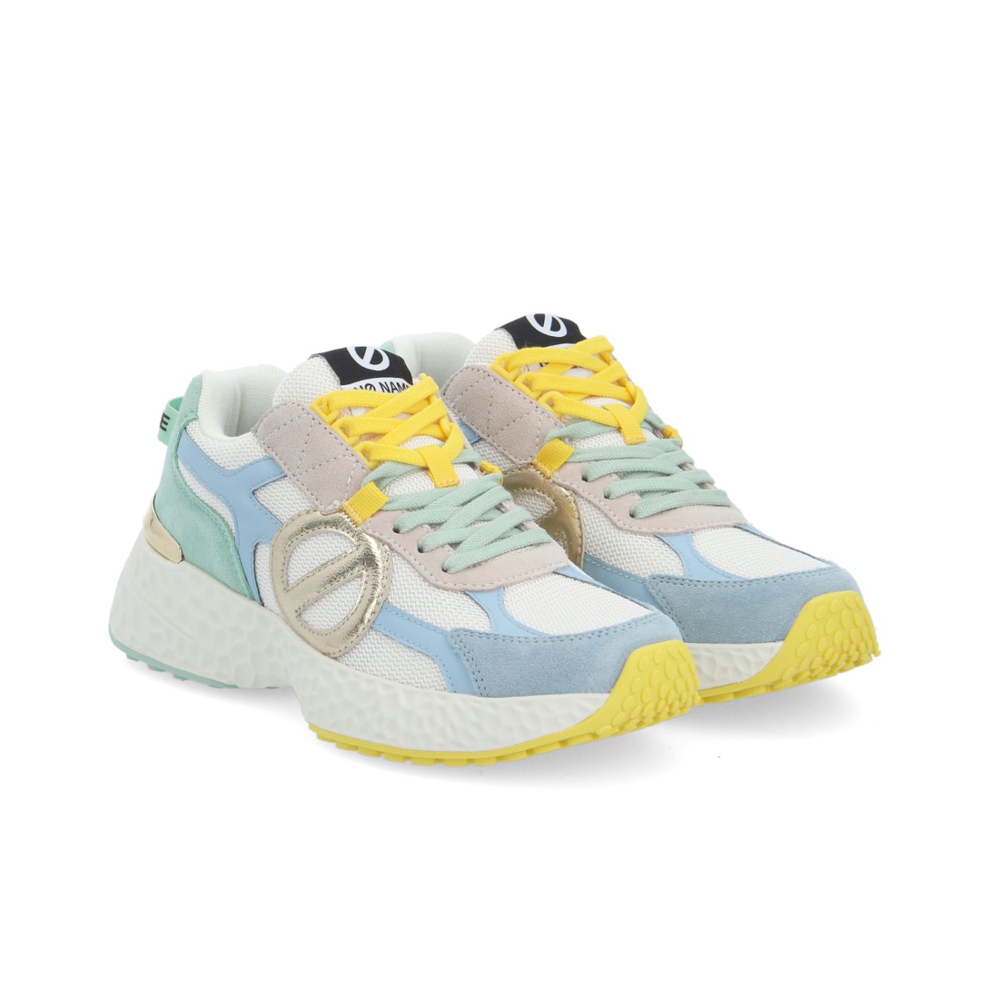 NO NAME SNEAKERS CARTER 2.0 RUNNER BIANCO/BLU SICILIANO/VERDE