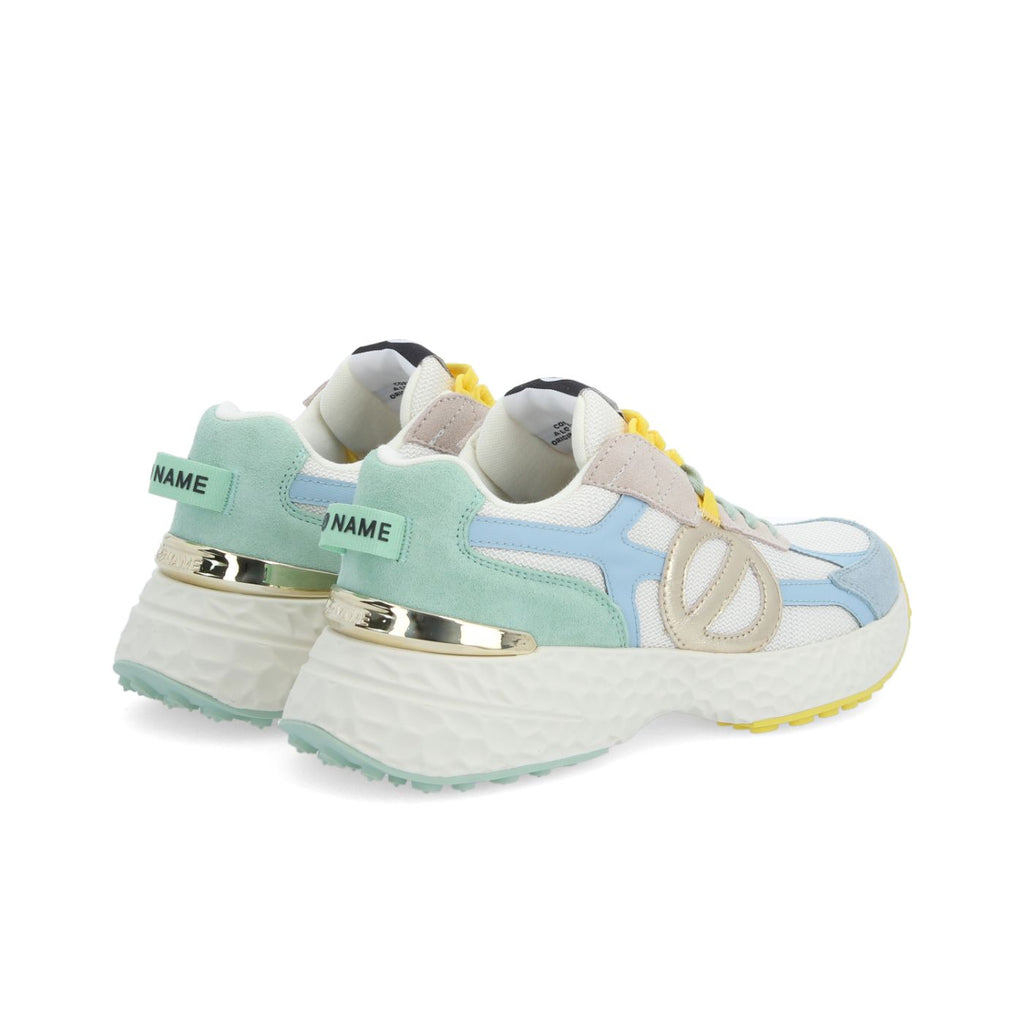 NO NAME SNEAKERS CARTER 2.0 RUNNER BIANCO/BLU SICILIANO/VERDE