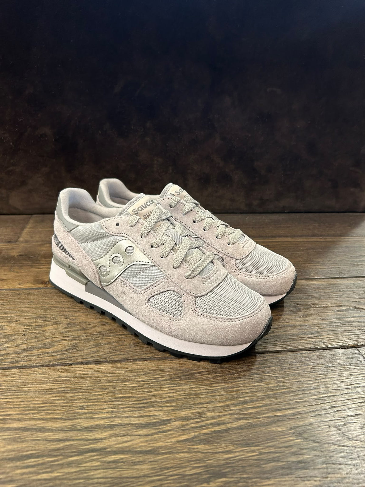 SAUCONY SHADOW GREY SILVER DONNA
