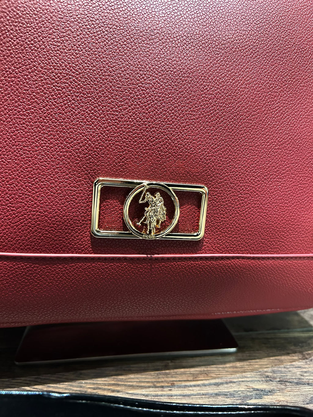 US POLO BORSA JONES CHIC DOUBLE HANDLE WINE
