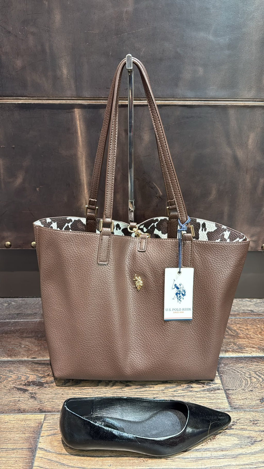 US POLO BORSA DOUBLE FACE ROGERSVILLE M. SHOPPING HORSE