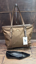 US POLO BORSA HOUSTON SHOPPING BAG MARRONE