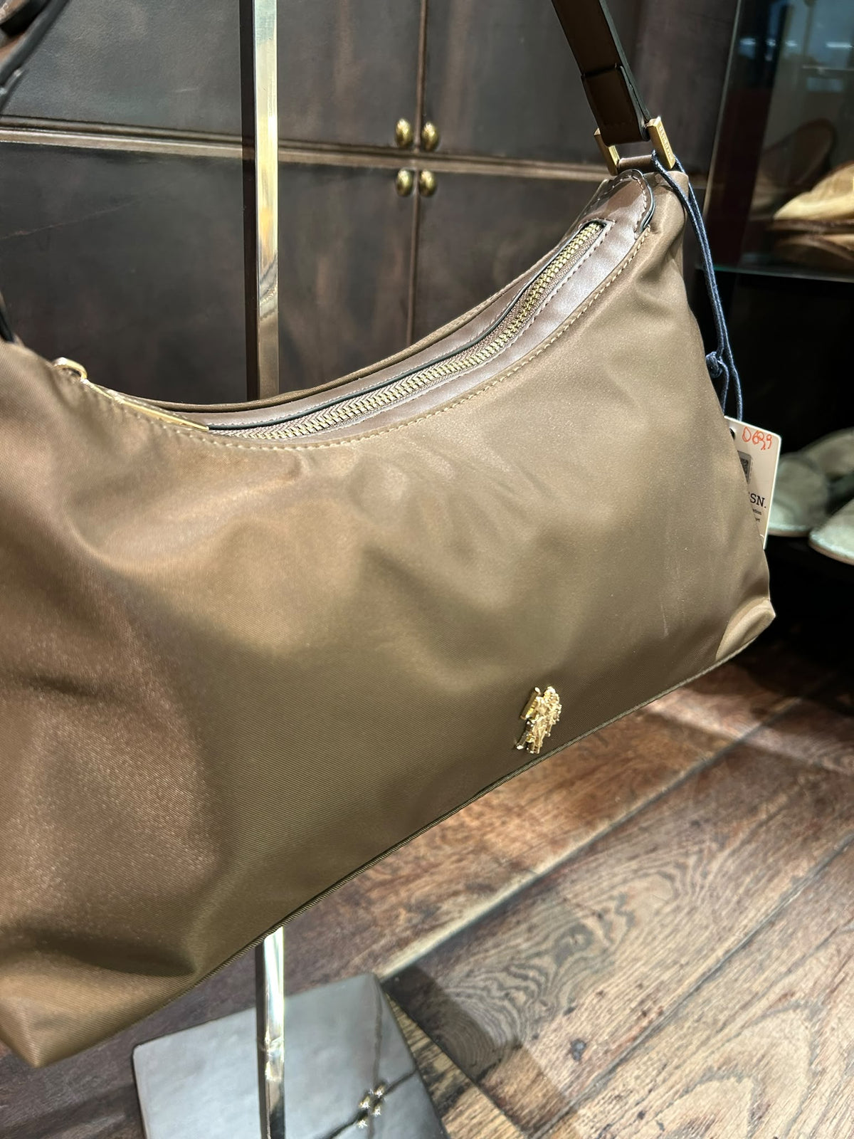 US POLO BORSA HOUSTON HOBO MARRONE