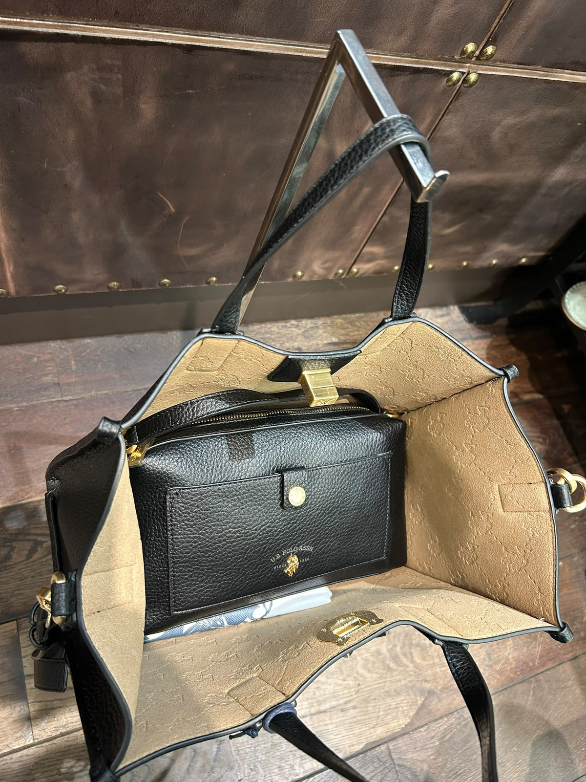 US POLO BORSA MIDDLETON D. HANDLE NERA
