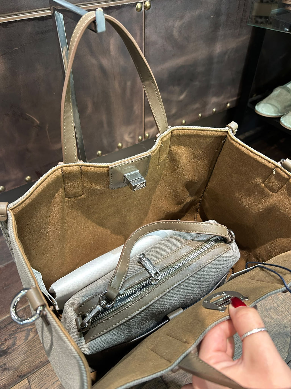 US POLO BORSA MIDDLETON D. HANDLE GRIGIO
