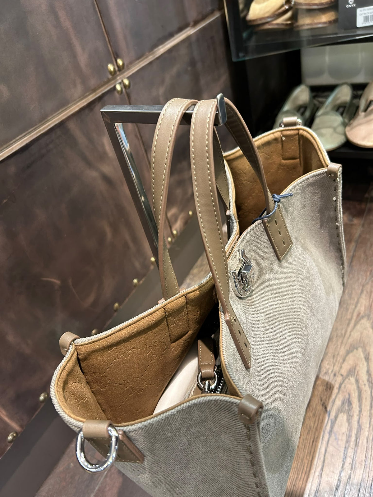 US POLO BORSA MIDDLETON D. HANDLE GRIGIO