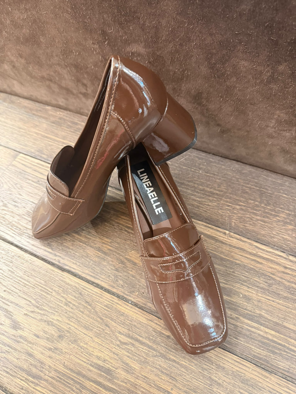 MOCASSINO VERNICE BROWN LINEAELLE