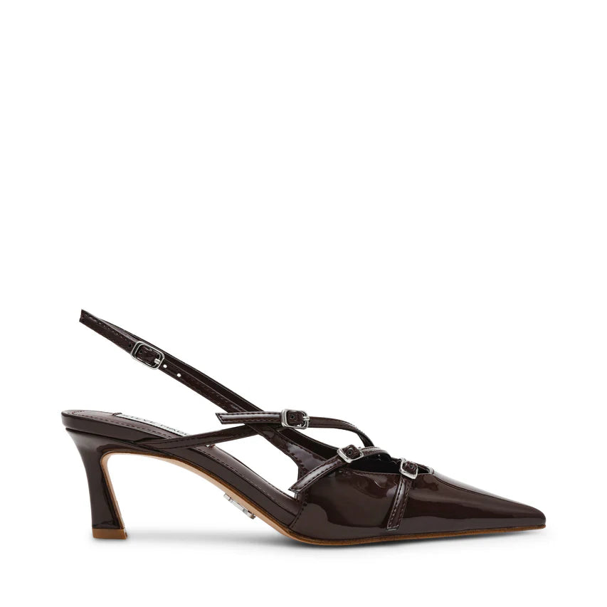 Slingback Liana vernice coffee Steve Madden