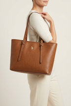 US POLO BORSA BLACKSTONE SHOPPING BROWN