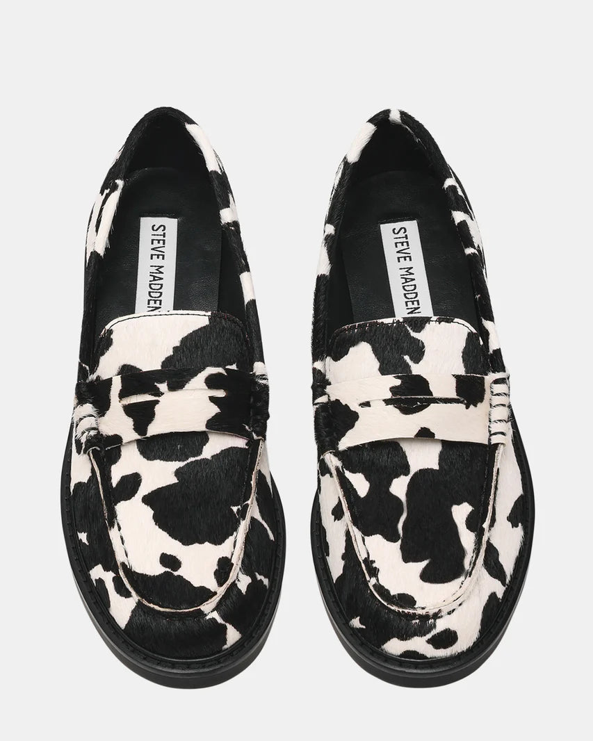 Mocassino Adison donna black-white Steve Madden