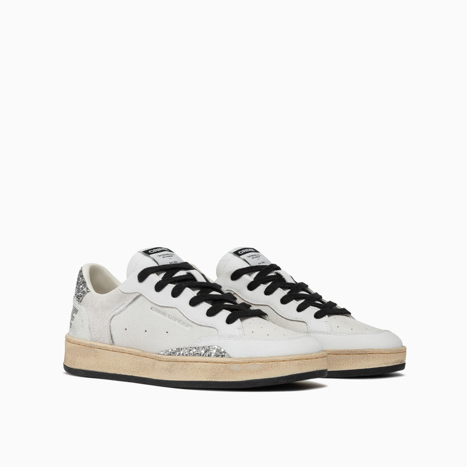 Sneakers Donna - CHELSEA BIANCO ARGENTO - Crime London