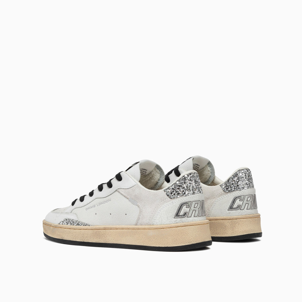Sneakers Donna - CHELSEA BIANCO ARGENTO - Crime London