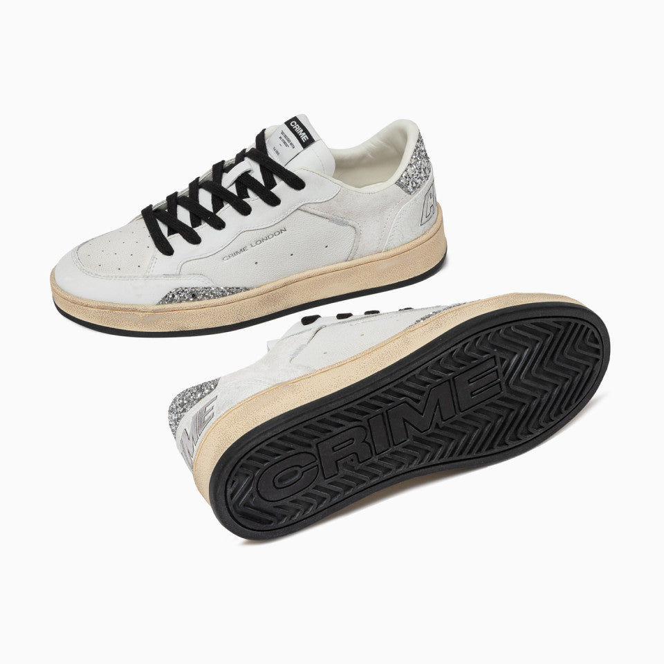 Sneakers Donna - CHELSEA BIANCO ARGENTO - Crime London