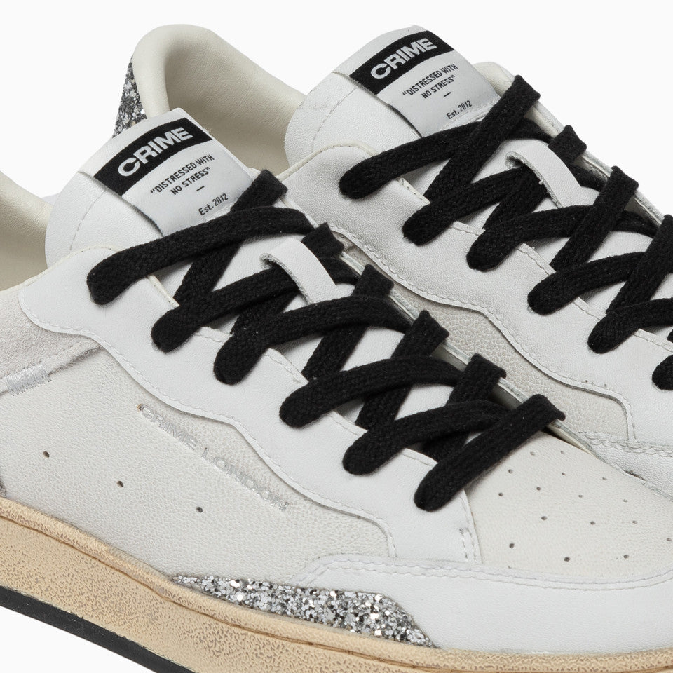 Sneakers Donna - CHELSEA BIANCO ARGENTO - Crime London