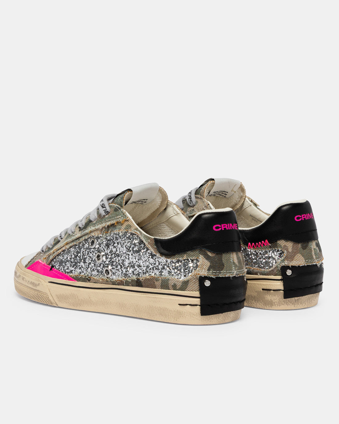 CRIME LONDON DISTRESSED STRASS CAMO DONNA