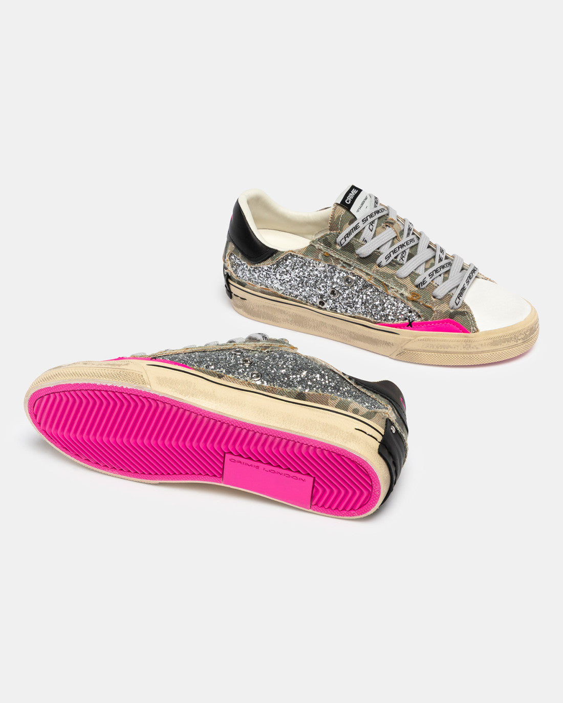 CRIME LONDON DISTRESSED STRASS CAMO DONNA