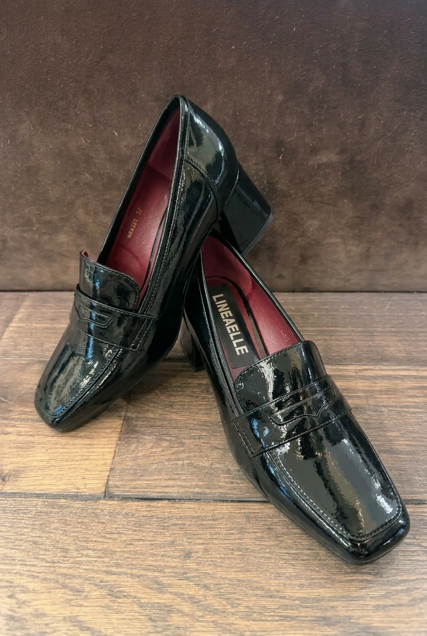 MOCASSINO VERNICE BLACK LINEAELLE