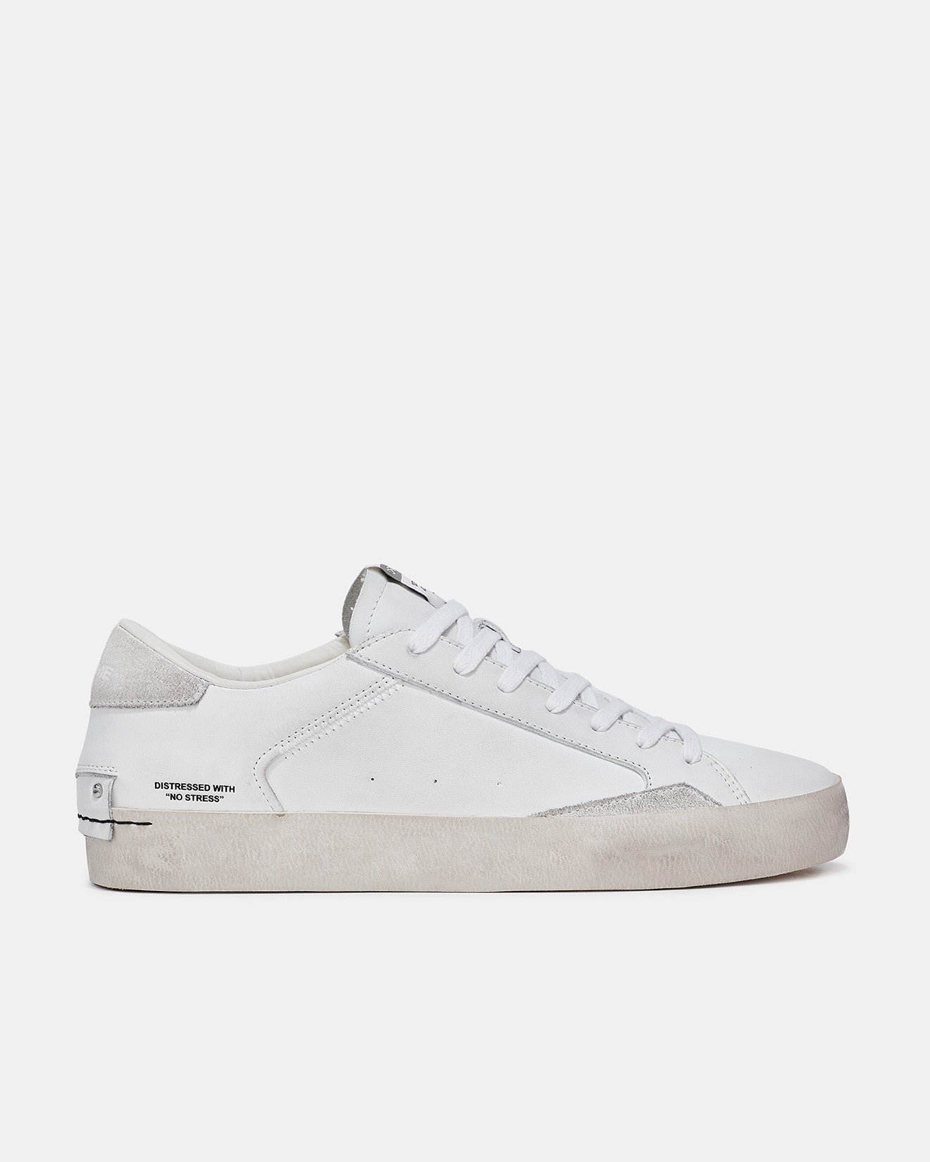 CRIME LONDON DISTRESSED WHITE UOMO