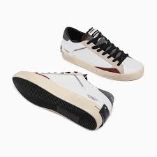 Sneakers Uomo - BASSO BIANCO TOP GRIGIO - Crime London