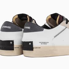 Sneakers Uomo - BASSO BIANCO TOP GRIGIO - Crime London