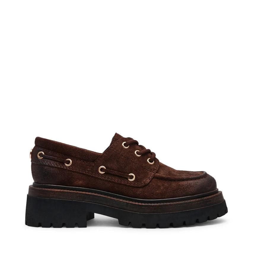 Mocassino lacci Detroit marrone scuro Steve Madden