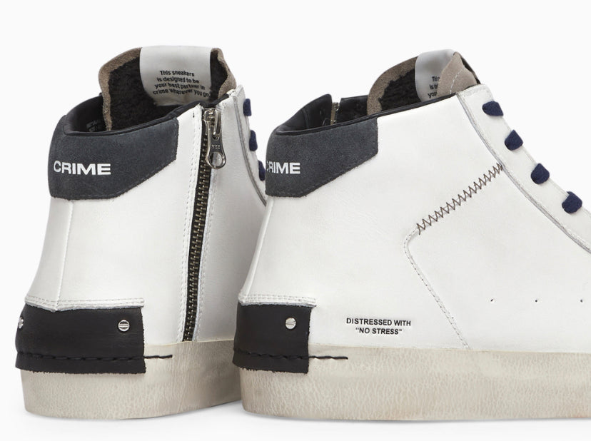 Sneakers Uomo - Mid Bianco - Crime London