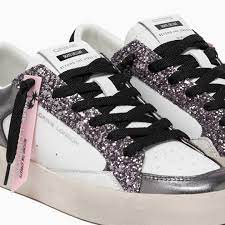 Sneakers Donna - SK8 PIOMBO GLITTER - Crime London