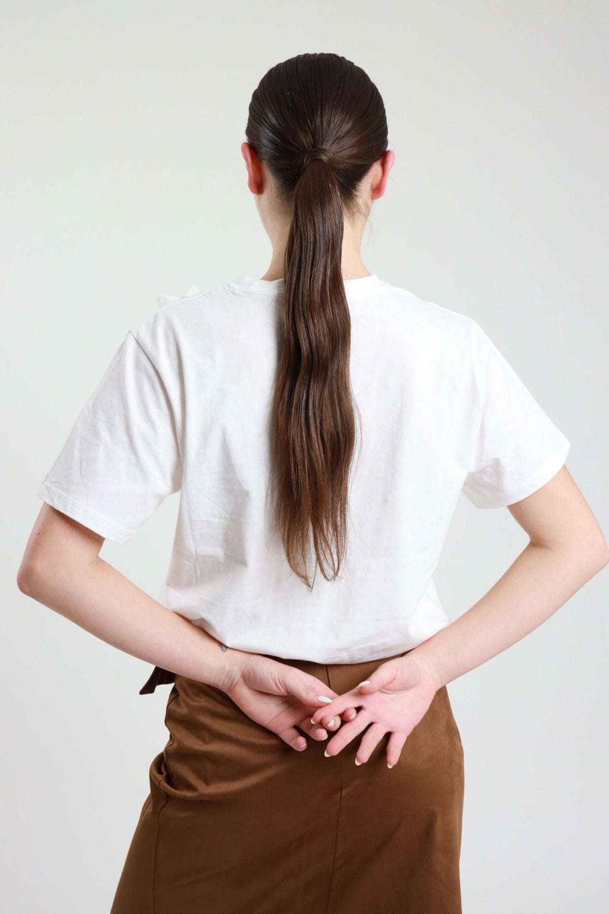 T-SHIRT FIORI LATTE SUSY MIX