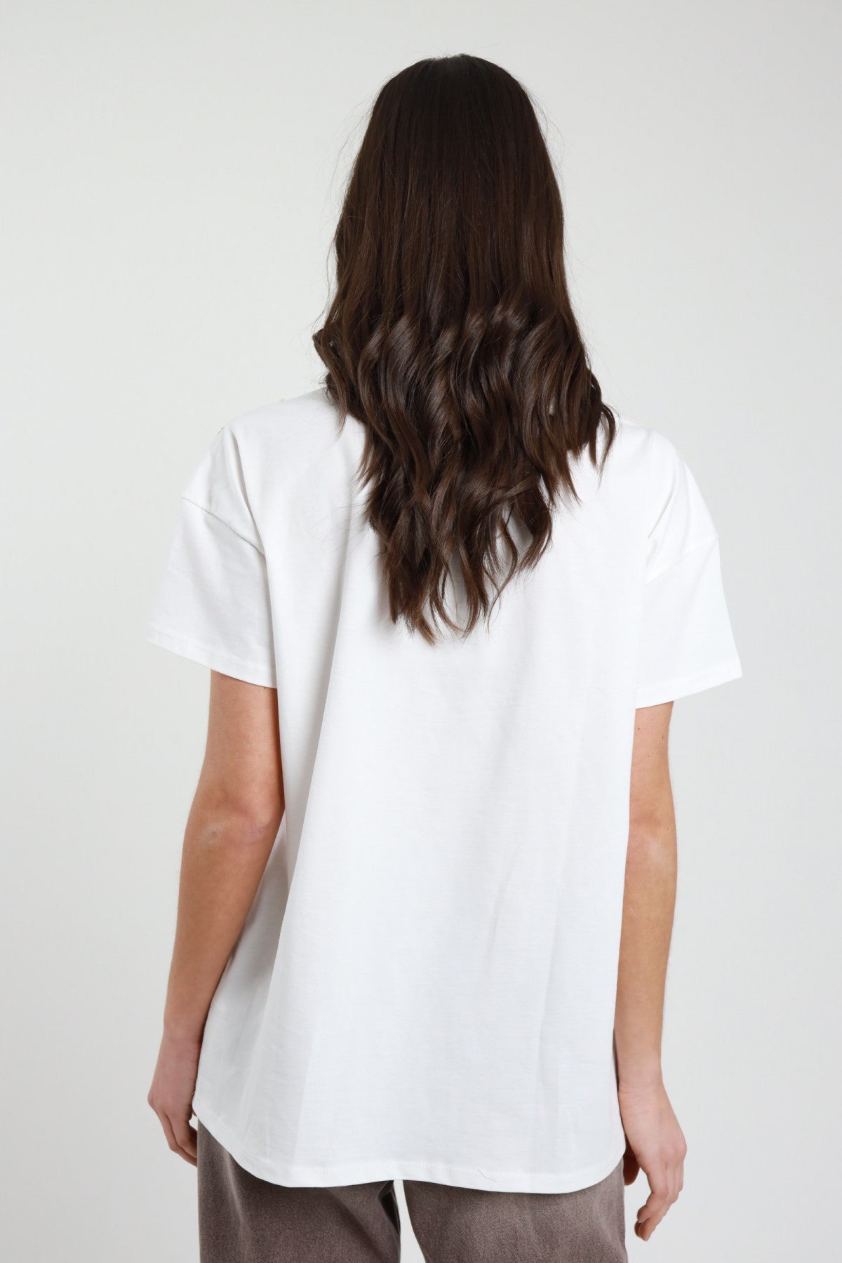 SUSY MIX T-SHIRT MANICHE 3/4 LATTE