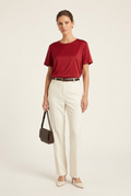 VICOLO T-SHIRT IN RASO ROSSO
