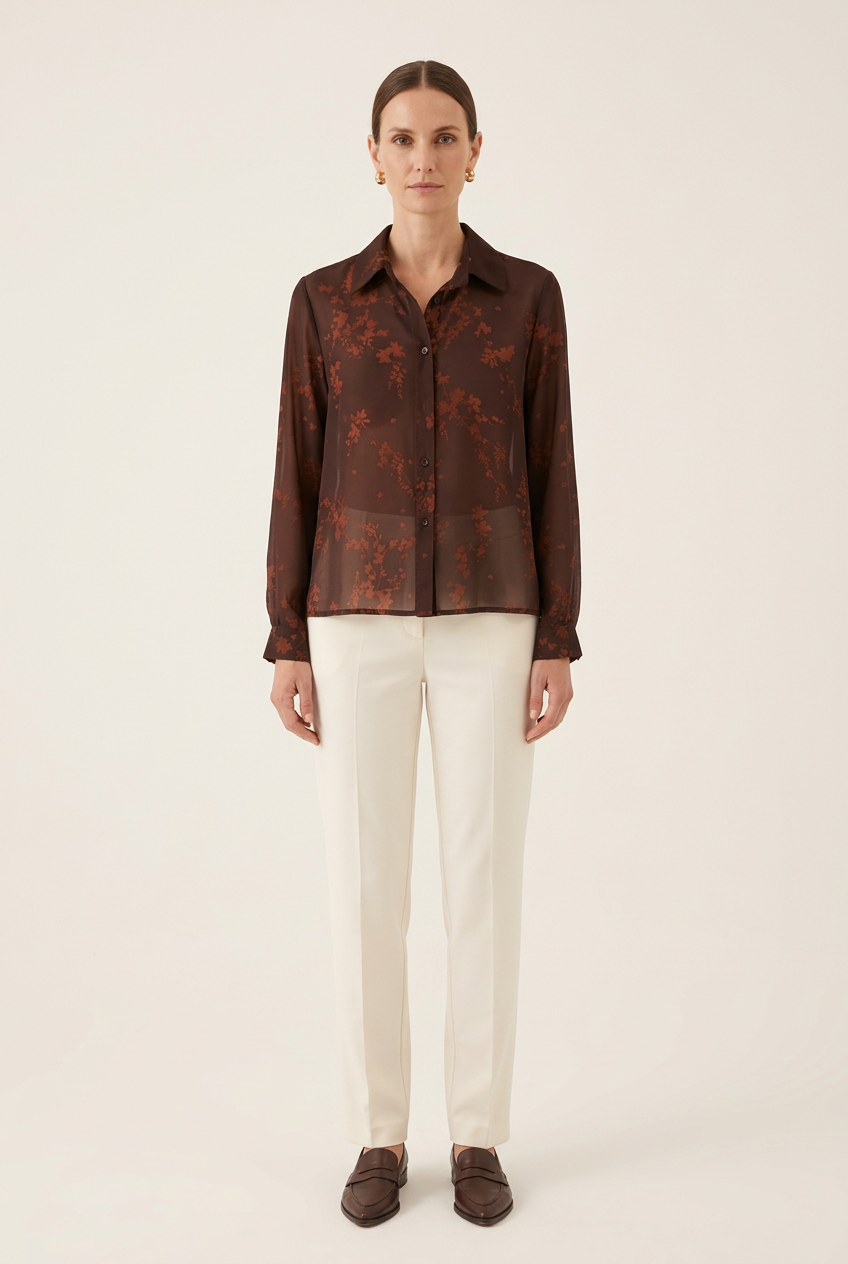 SUSYMIX CAMICIA FANTASIA MARRONE L5952CH41