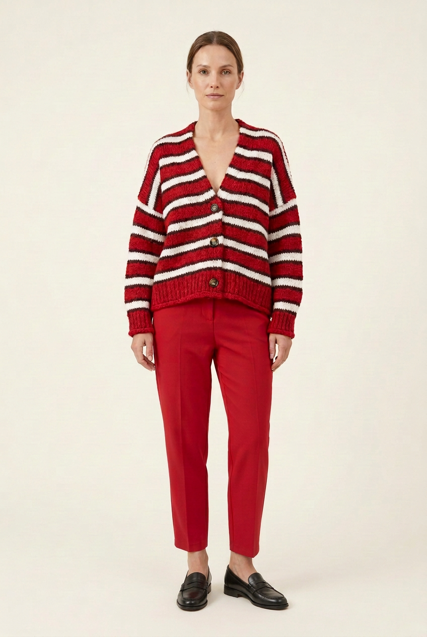 VICOLO PANTALONE ROSSO TAC0418