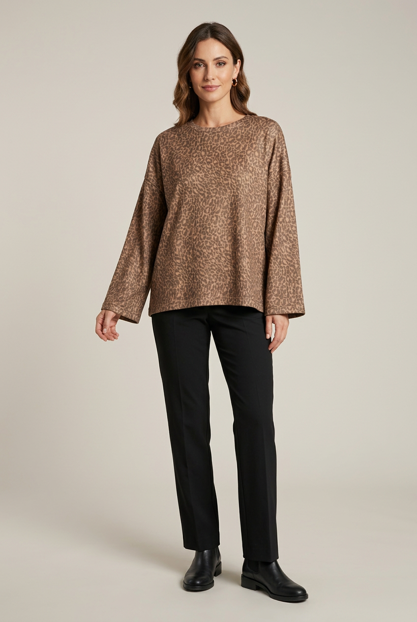 VICOLO T-SHIRT LEOPARDATA UAC0156
