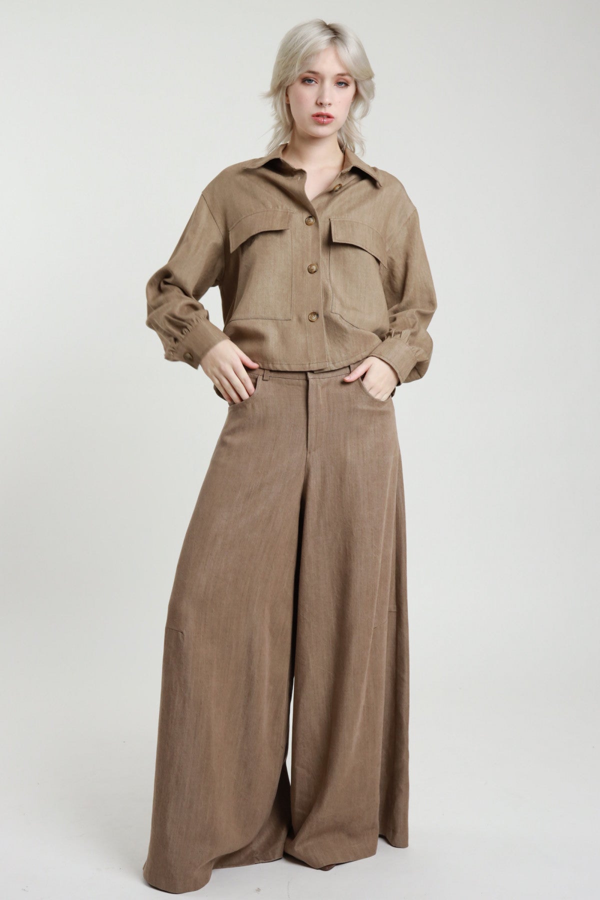 SUSY MIX PANTALONI PALAZZO SAFARI S12132L