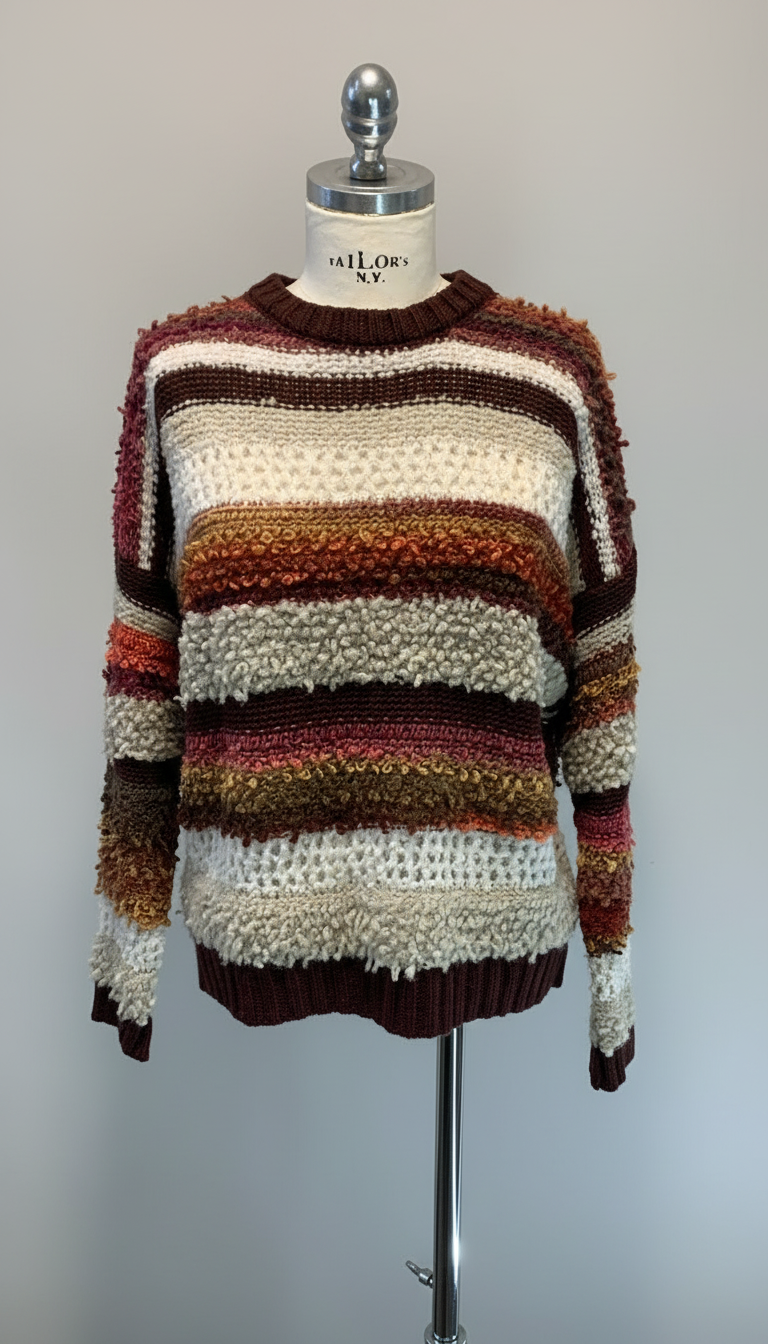 Maglia multi righe bordo Lineaelle