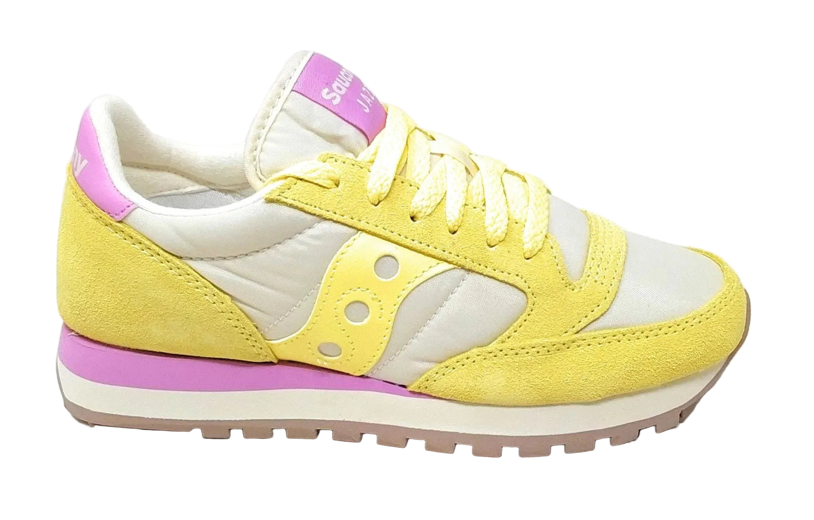 SAUCONY JAZZ ORIGINAL YELLOW/ORCHID S1044-741 DONNA
