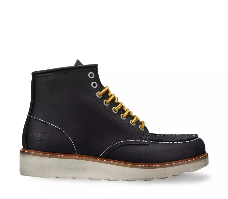 Oakland uomo 1726 mid leather black
