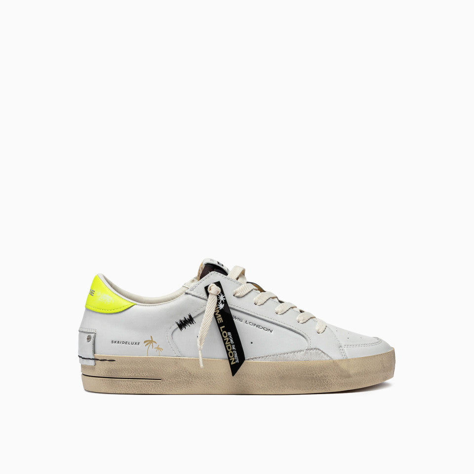 Sneakers uomo Crime London SK8 DELUXE TOP FLUO Giallo