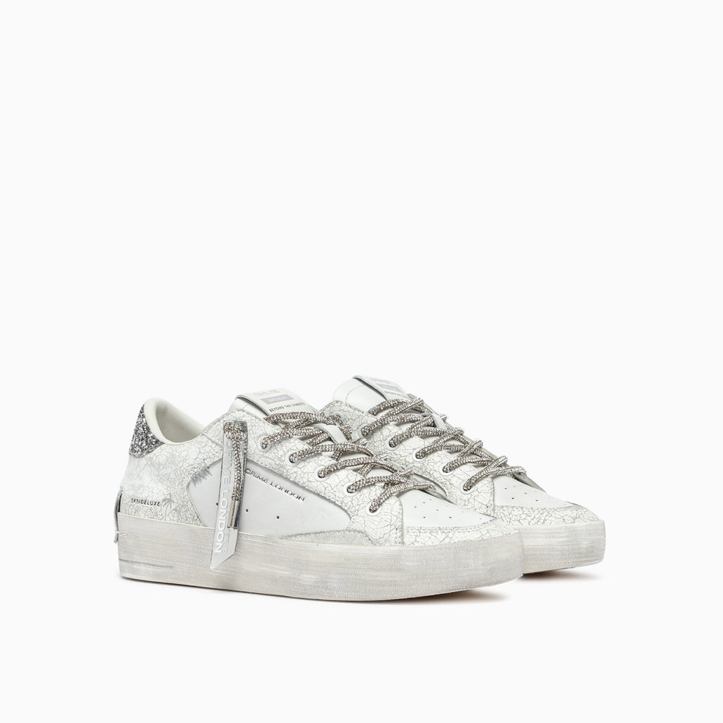Sneakers Donna Crime London SK8 DELUXE TOP SILVER