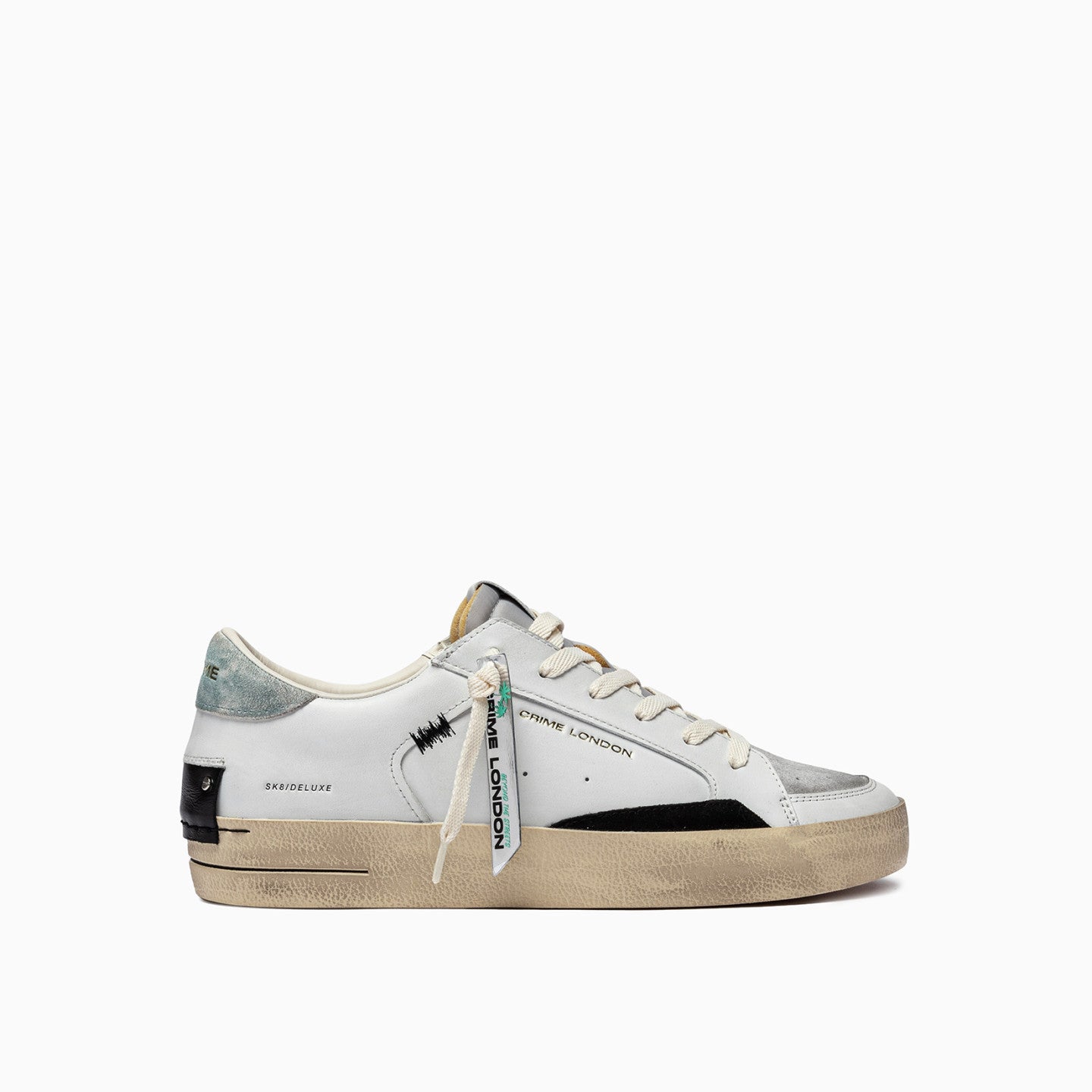 Crime London Sneakers uomo SK8 DELUXE top grigio