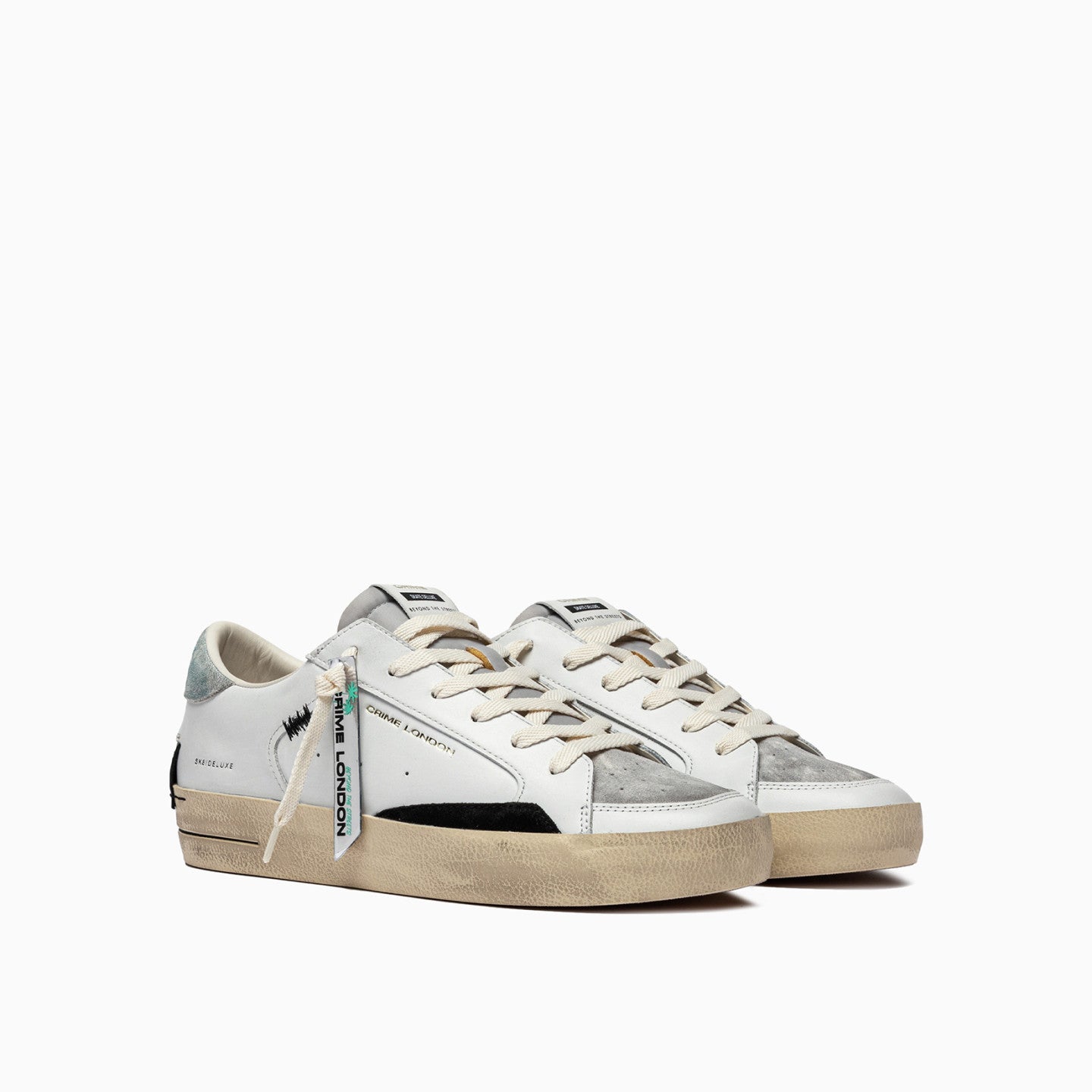 Crime London Sneakers uomo SK8 DELUXE top grigio