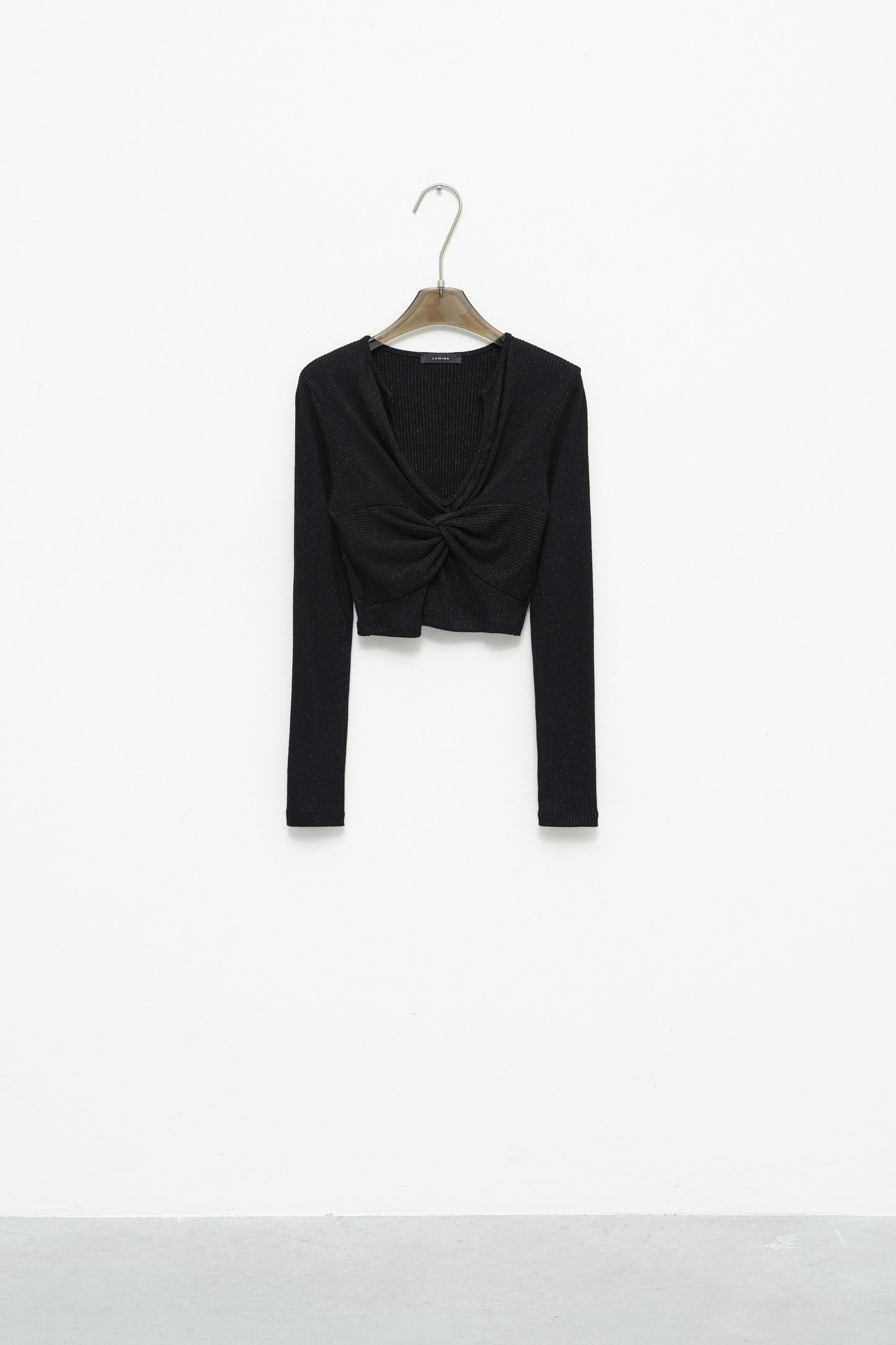 Top In Lurex Con Nodo - NERO - Lumina